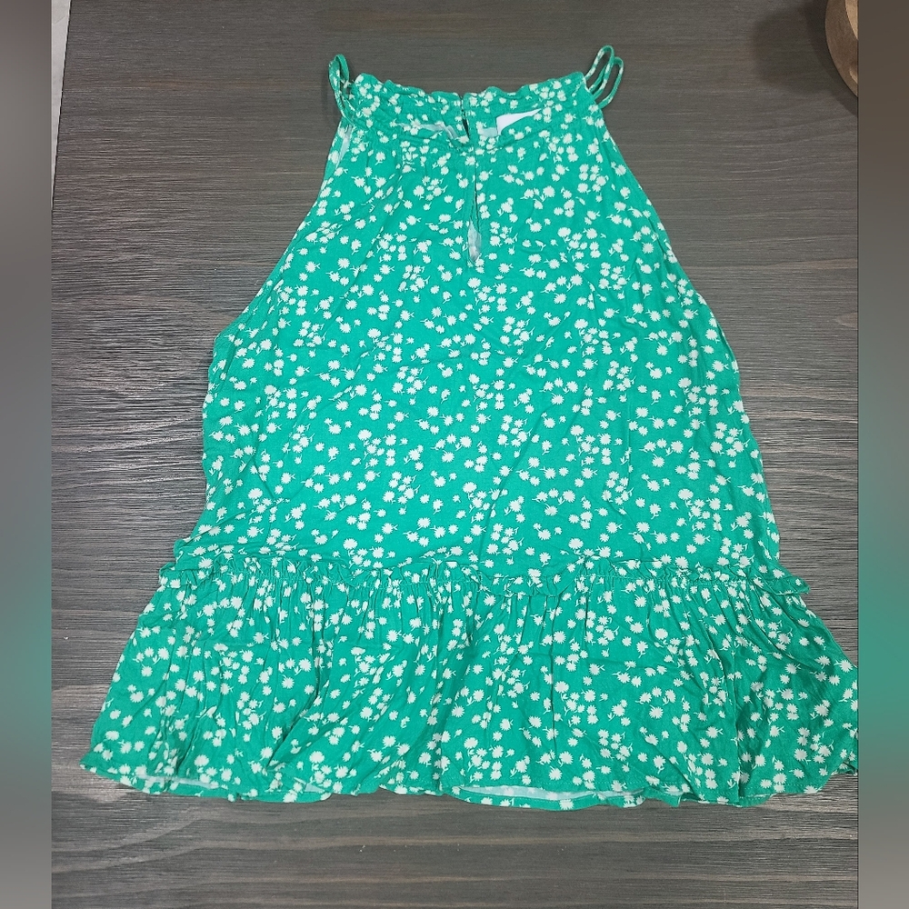 Gilli Emerald Dress with Ivory Floral Design